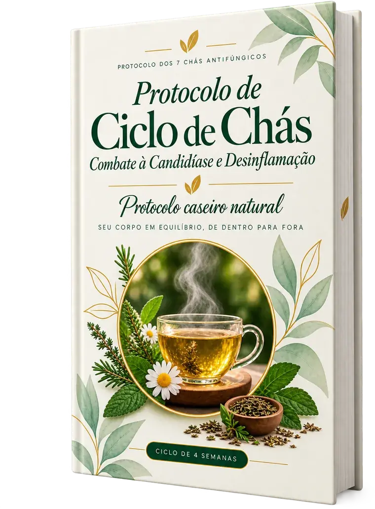 Protocolo dos 7 Chás Antifúngicos — Ciclo de Chás, protocolo caseiro natural de 4 semanas