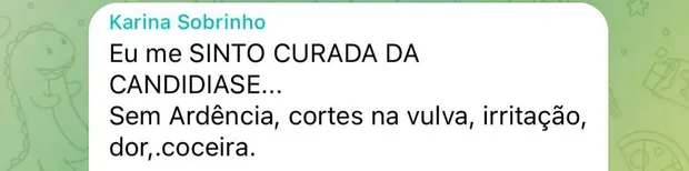 Depoimento de aluna: sem ardência, cortes, irritação, dor e coceira
